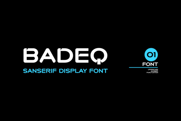 Badeq: A Clean Display Font for Branding and Design