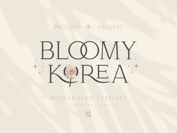Bloomy Korea: A Serif Font for Elegant Branding