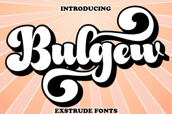 Bulgew: A Nostalgic Display Font with Editorial Warmth
