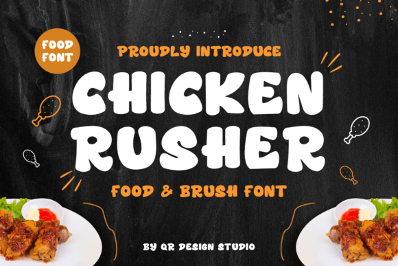 Chicken Rusher: A Joyful Display Font for Digital Branding