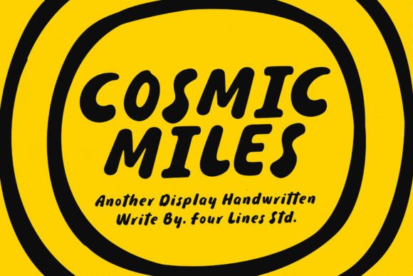Cosmic Miles: A Handwritten Font That Lifts Your Brand