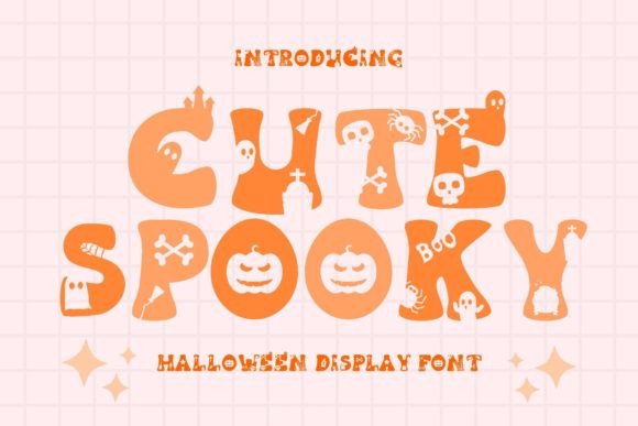 Cute Spooky: A Playful Retro Halloween Font for Crafters