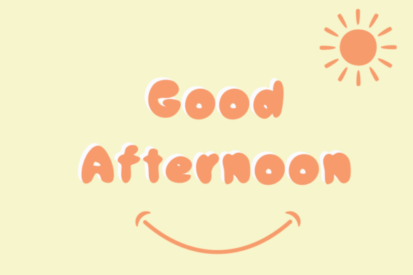 Good Afternoon Font: Your Go-To Display Typeface for Warm, Playful Branding