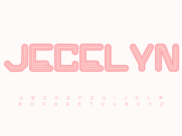 Jecelyn Display Font for Handmade Creators