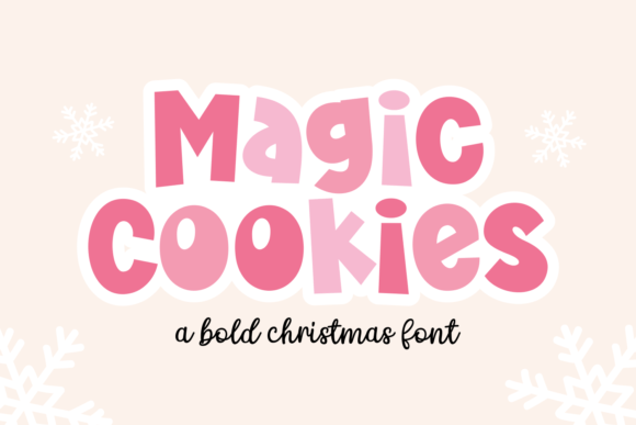 Magic Cookies Font: A Festive Display Font for Small Business Branding