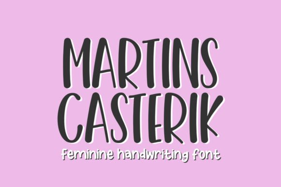Martins Casterik: A Sweet Handwritten Display Font for Crafters