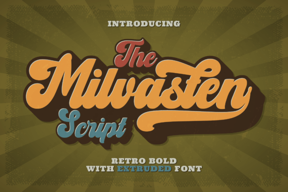 Milvasten: A Retro Script Font That Strengthens Your Brand