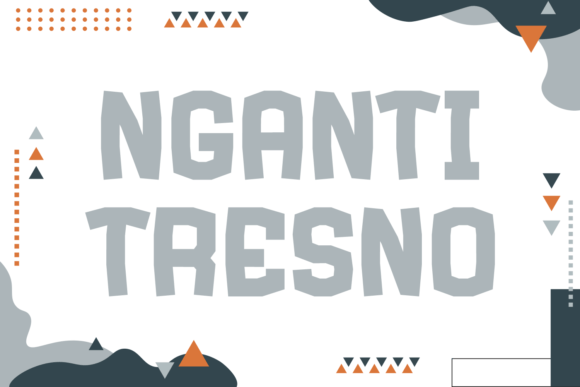 Nganti Tresno: A Modern Display Font for Impactful Digital Design