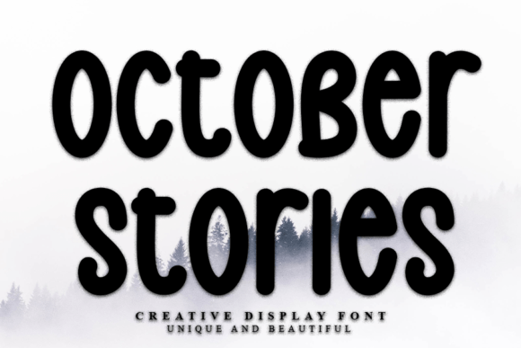 October Stories: A Modern Display Font for Digital Design