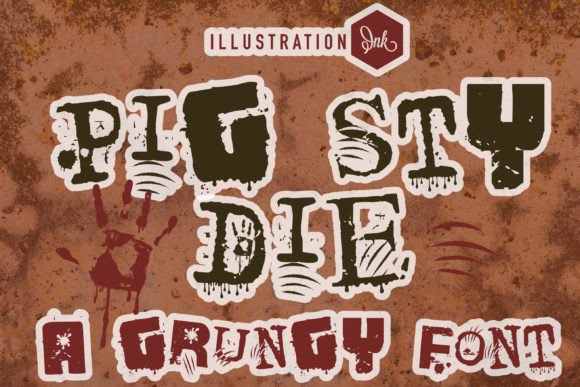 Pig Sty Die: A Whimsical Display Font for Editorial Magic