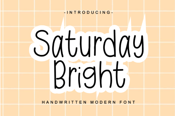 Saturday Bright: A Display Font for Warm, Legible Editorial Design