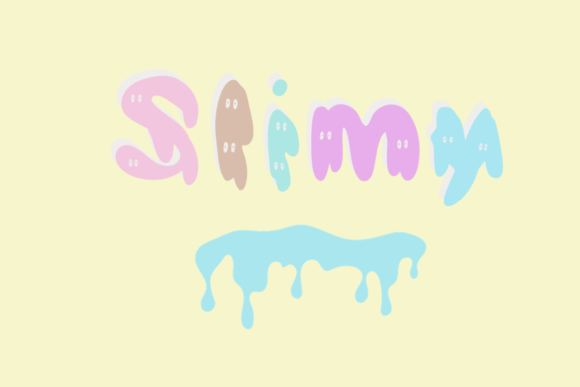 Slimy Font: A Playful Display Typeface for Editorial Halloween Magic