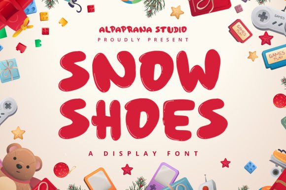 Snowshoes: A Playful Display Font for Joyful Branding