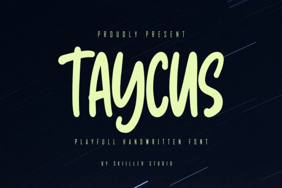Taycus: A Playful Handwritten Font for Editorial Impact