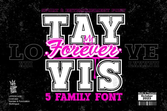 Tayvis Forever: A Playful Display Font That Feels Like Hand-Drawn Energy