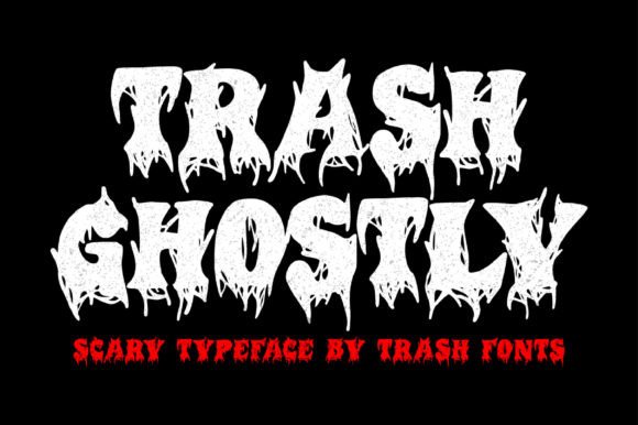 Trash Ghostly Font: Hauntingly Perfect for Handmade Labels & Printables